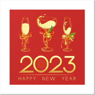 2023 New Years Eve Party Supplies Happy New Year Family Kids Posters and Art